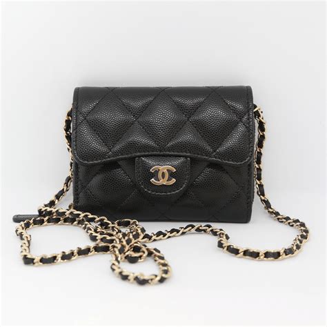 chanel mini coin case on chain wallet|Chanel small wallet on chain.